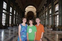 46 Cuba - Havana Centro - Capitolio - Charlotte Ryan, Peter Ryan, Jerome Ryan in the Salon de Pasos Perdidos, Hall of Lost Steps